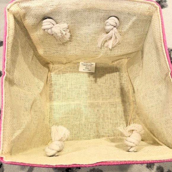 "The Land of Nod" Stripes Around the Storage Collection Cube Bins (yellow) - Picture 5 of 9